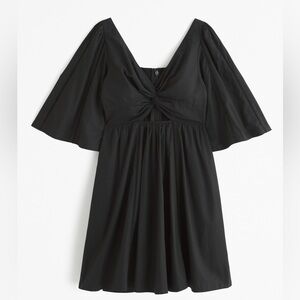 Like New Abercrombie and Fitch Cutout Poplin Mini Dress